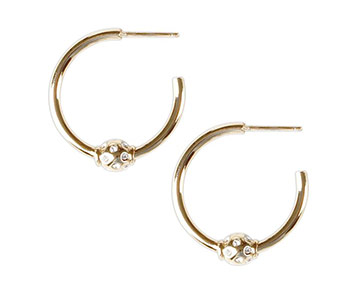 Earings - Mini Briley Hoops - Gold