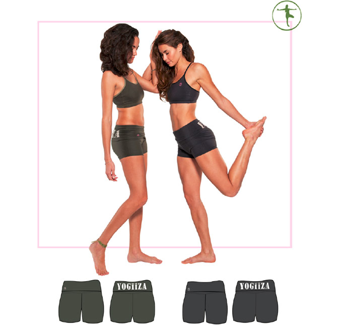 Yogiiza Organic Foldover Yoga Shorts